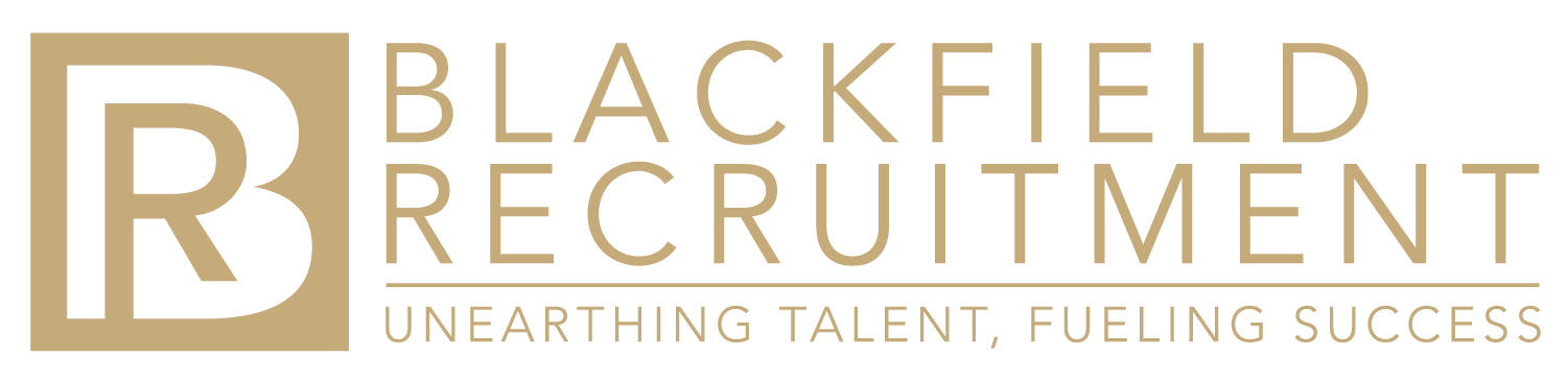 Blackfield Recruitment Logo in gold